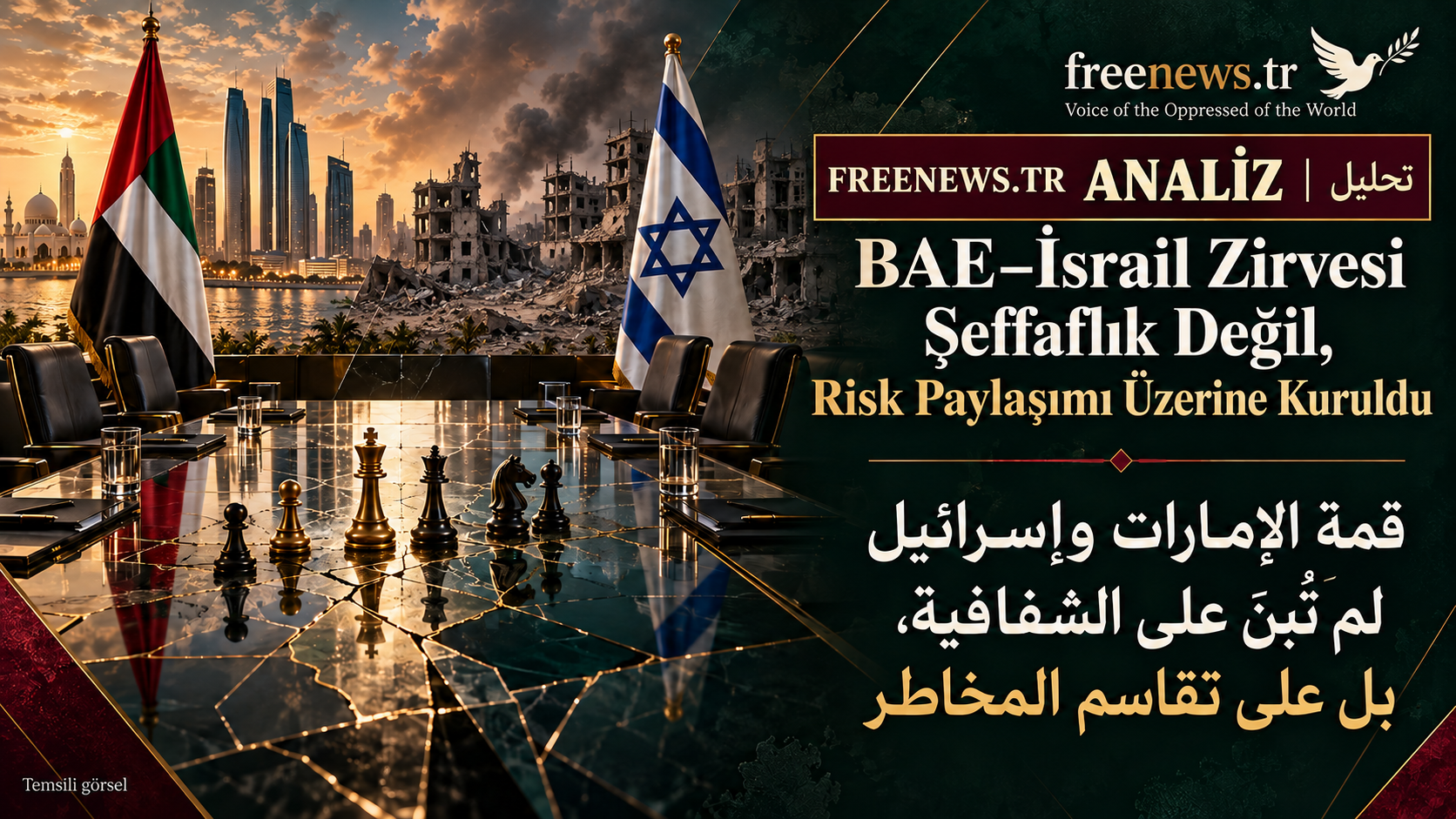 BAE-İsrail Zirvesi Şeffaflık Değil, Risk Paylaşımı Üzerine Kuruldu