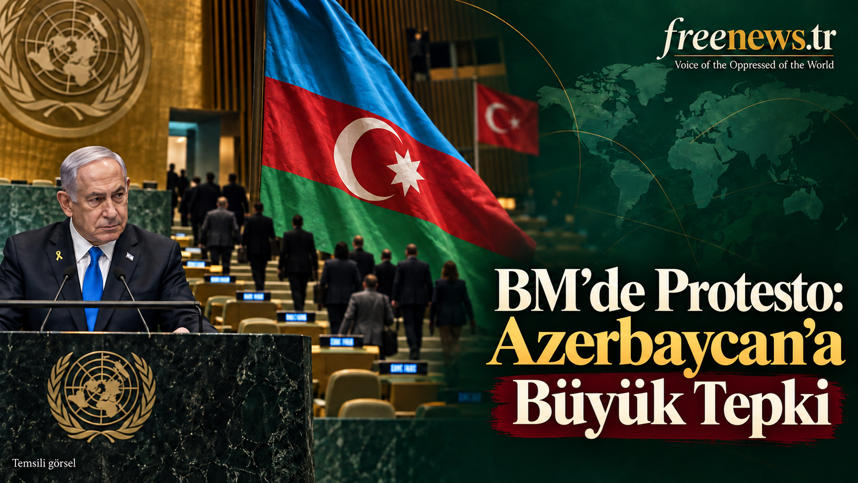 “İki devlet tek millet” tartışması: Azerbaycan’ın Netanyahu’yu dinlemesi X’i karıştırdı