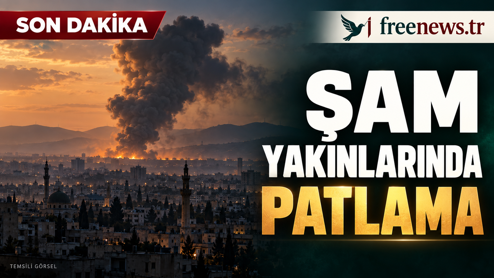 Şam Yakınlarında Patlama