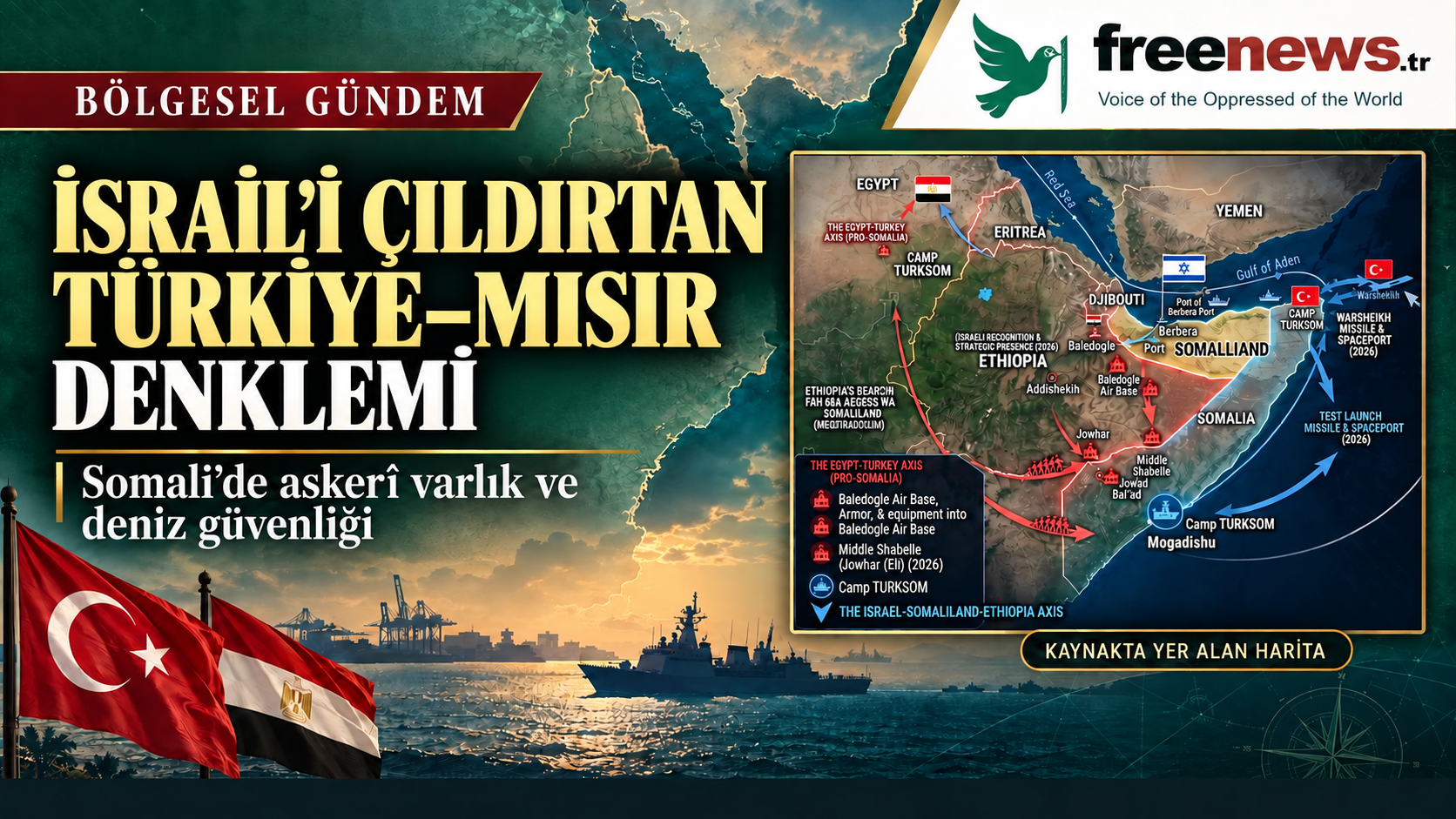 Türkiye-Mısır-Somali İttifakı İsrail’i Çıldırtıyor