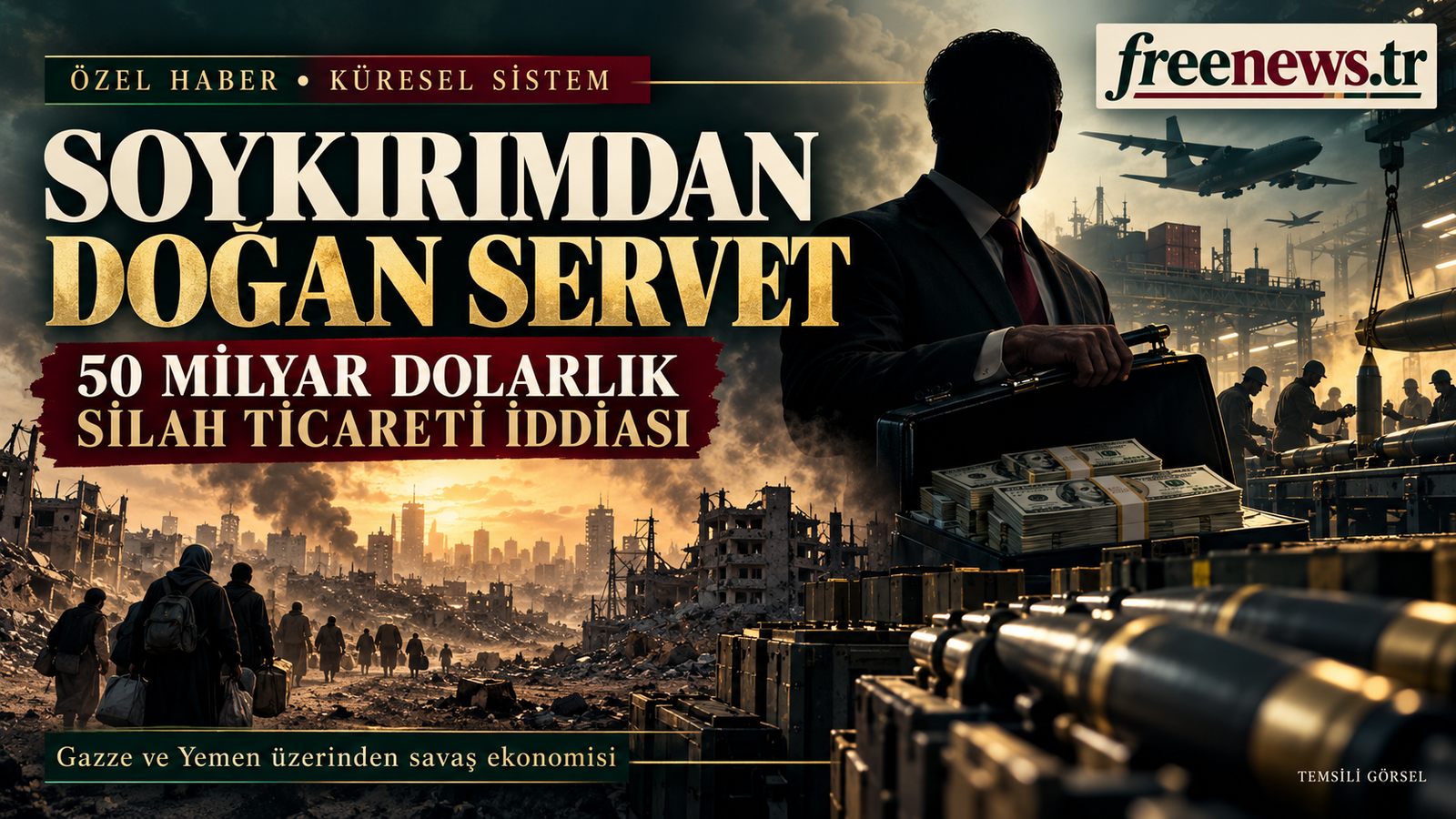 Soykırımdan Doğan Servet: Gazze ve Yemen’deki Katliamların Arkasındaki 50 Milyar Dolarlık Silah Vurgunu İfşa Oldu